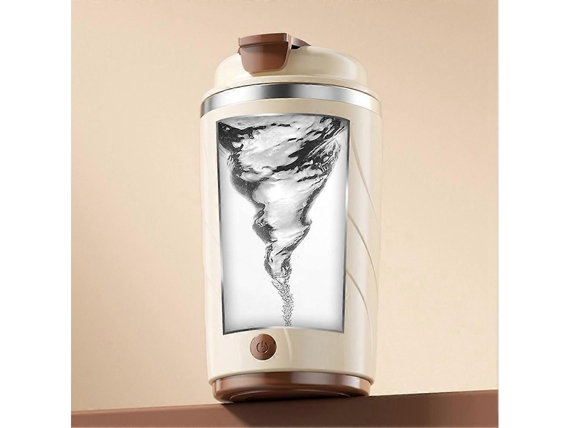 Caneca Elétrica Misturadora Com Misturador Automático, Visor De Temperatura, Ideal Para Viagem, Shakes De Proteína, Escritório, Casa E Camping.