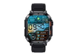 Smart Watch, Relógio Militar À Prova Dágua 100m, Tempo de Espera 70 Dias, Branco Bestvite