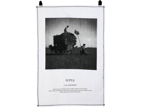 Pano De Cozinha  Terra Branco (47 x 70 cm - Linho)