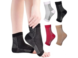 Par De Meias De Compressão Amrelieve Soothesocks Para Neuropatia, Pretas Slowmoose