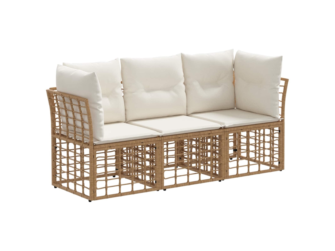 Maison Exclusive - Conjunto De Sofás Para Exterior Natural Poliéster