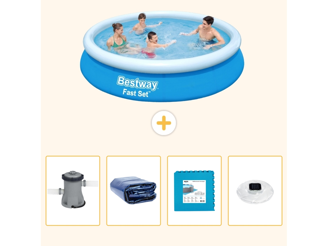 Bestway Piscina Bestway Fast Set Redonda - 366x76 Cm - 5-peças S326