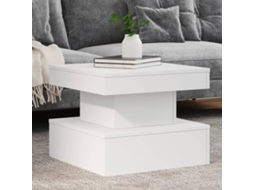 Vidaxl Mesa De Centro Com Luzes Led 50x50x40 Cm Branco