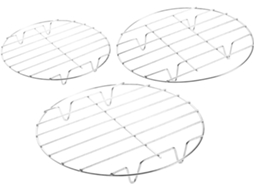Conjunto De 3 Peças De Grelhas Para Cozinhar A Vapor Em Aço Inoxidável Conjunto De 3 Peças De Grelhas Para Cozinhar A Vapor Em Aço Inox Gokoco