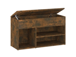 Banco Sapateira Madeira Derivados Carvalho Fumado MAISON EXCLUSIVE (80x30x45 cm)