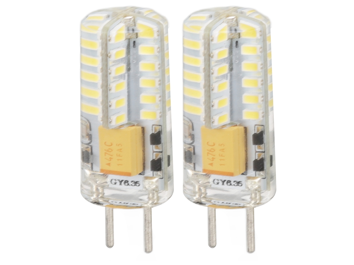 Lâmpada Led Gy6.35 3w 48led 6000k 12v Proteção Ocular Econômica para Lustre Lâmpada de Mesa 2pcs