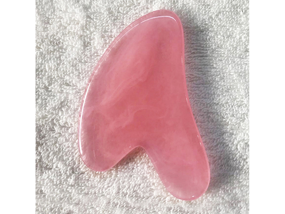 (rosa C) 1 Placa De Massagem Facial Gua Sha Em Resina Em Formato De Coração - Ferramenta De Massagem Spa