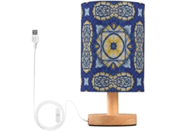 Abajures, Luminárias De Mesa Led, Luminárias Criativas Com Estampa Azul Marinho Para Salas De Jantar Infantis