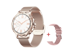 Smartwatch Feminino, Monitor de Frequência Cardíaca, IP67 Resistente à Água, Dourado Bestvite