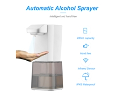 Laxiscreed Dispenser Automático De Sabão Sensor Branco 280ml Para Banheiro E Cozinha