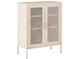 Armario Beliani Wakatipu De Acero Beige 80x40x102