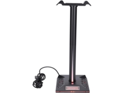 Lurelia Suporte Gaming Para Auscultadores, Organizador Com Hub Usb, Rgb, Usb, Base Antiderrapante, Abs