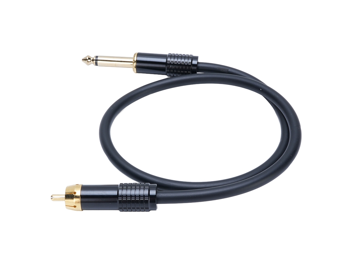 Cabo De Áudio Av Para 1/4 Conecta Equipamentos Transmite Sinal