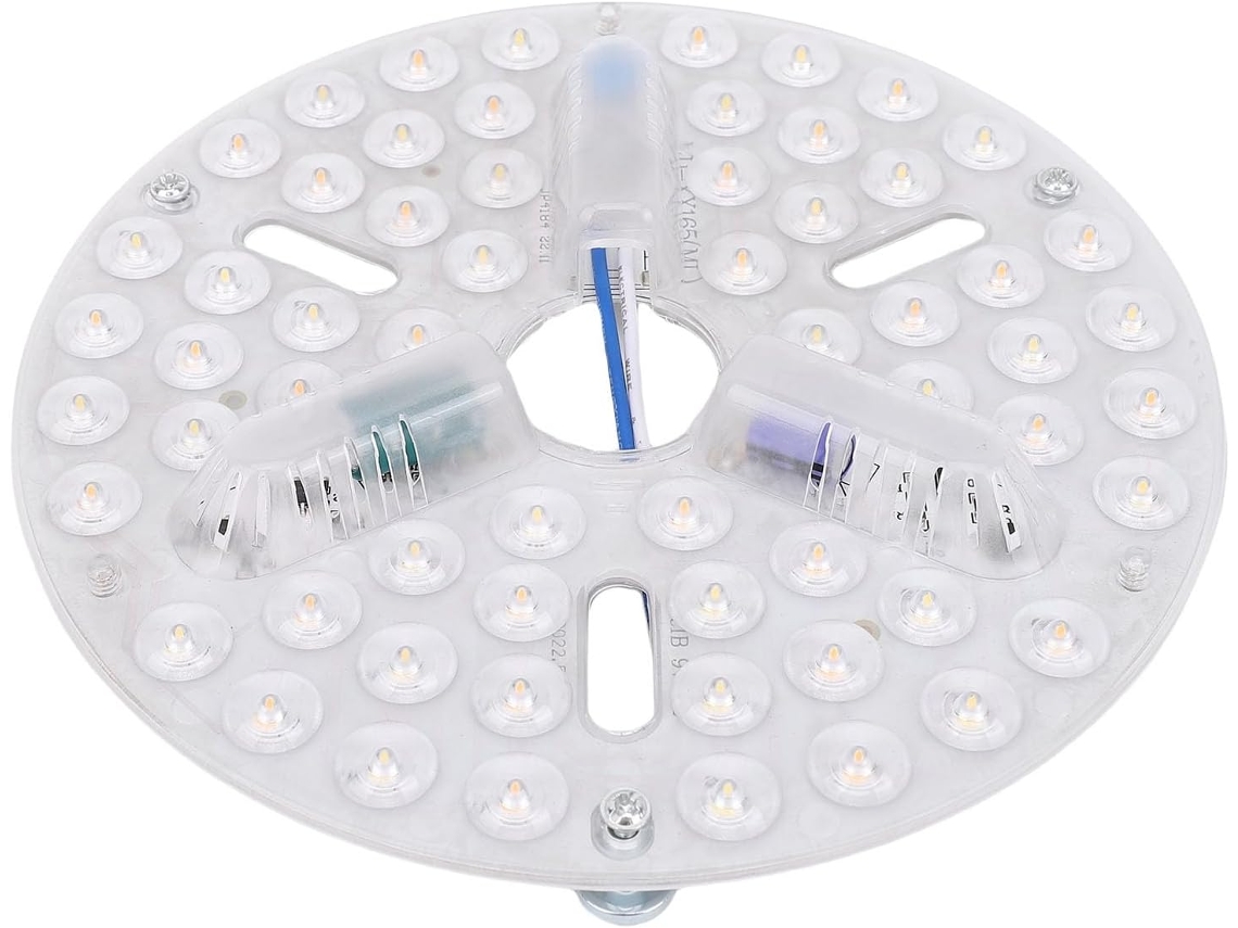 Luminária De Teto Led 6,5 Polegadas Para Ventilador Teto, 3 Cores