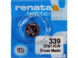 Blister de 1 Bateria de Botão de Óxido de Prata X339 Sr614Sw RENATA