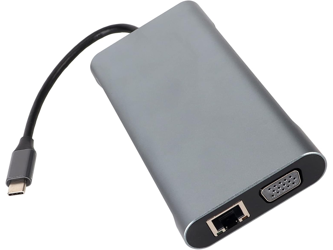 Hub Usb-c De 11 Polegadas Com Vga 4k, Carregamento Pd 87 W, Porta