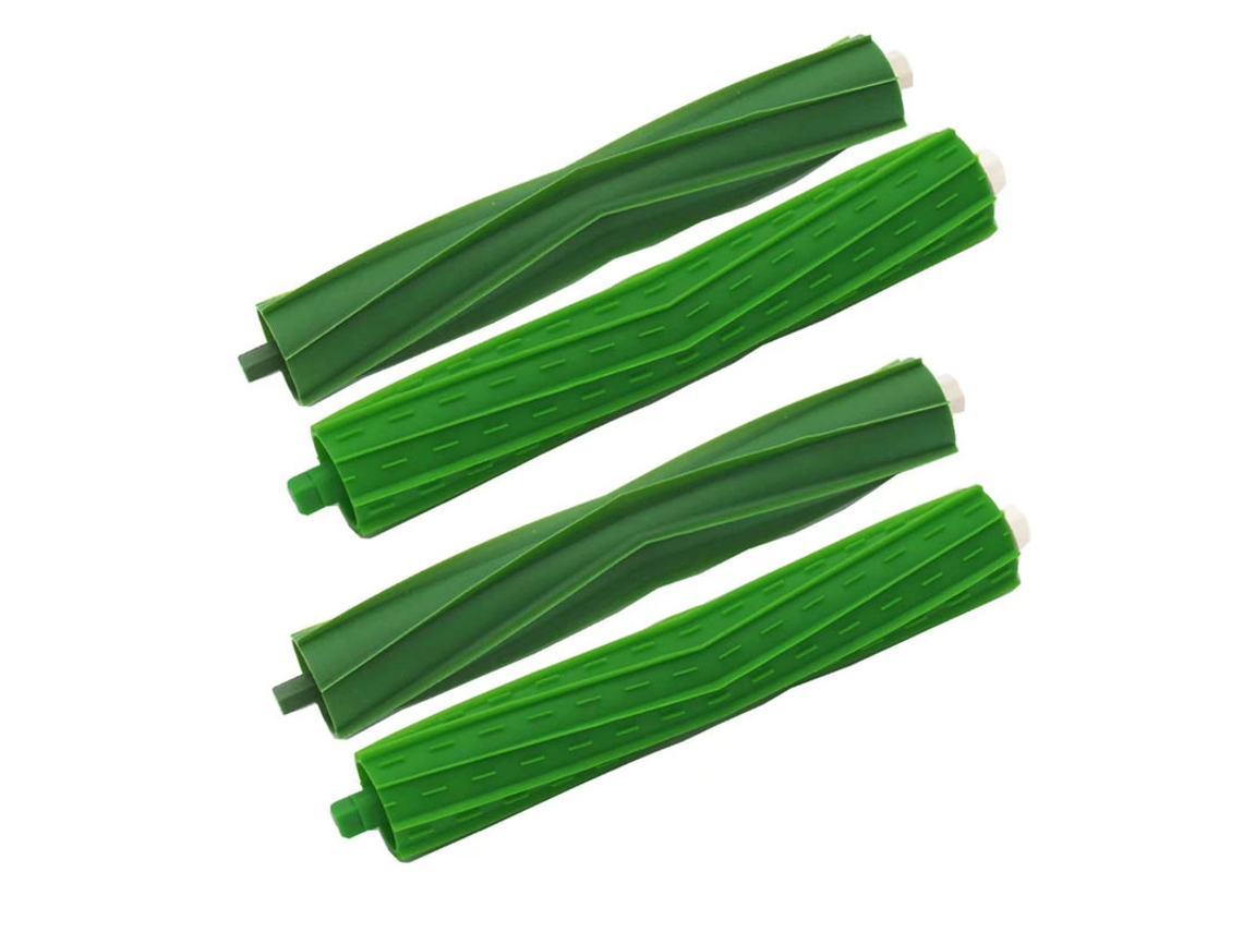 Conjunto de 2 pares de rolos de borracha anti-emaranhamento para Irobot Roomba Max705/706 STELASPLEN