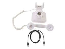 Telefone Vintage com Gravação de Áudio e Mensagens Personalizadas | EOOCOO