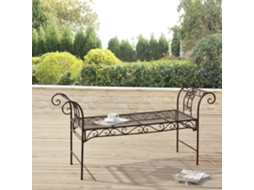Banco de Exterior [EN.CASA] (Metal - Castanho - 70x147x46 cm)