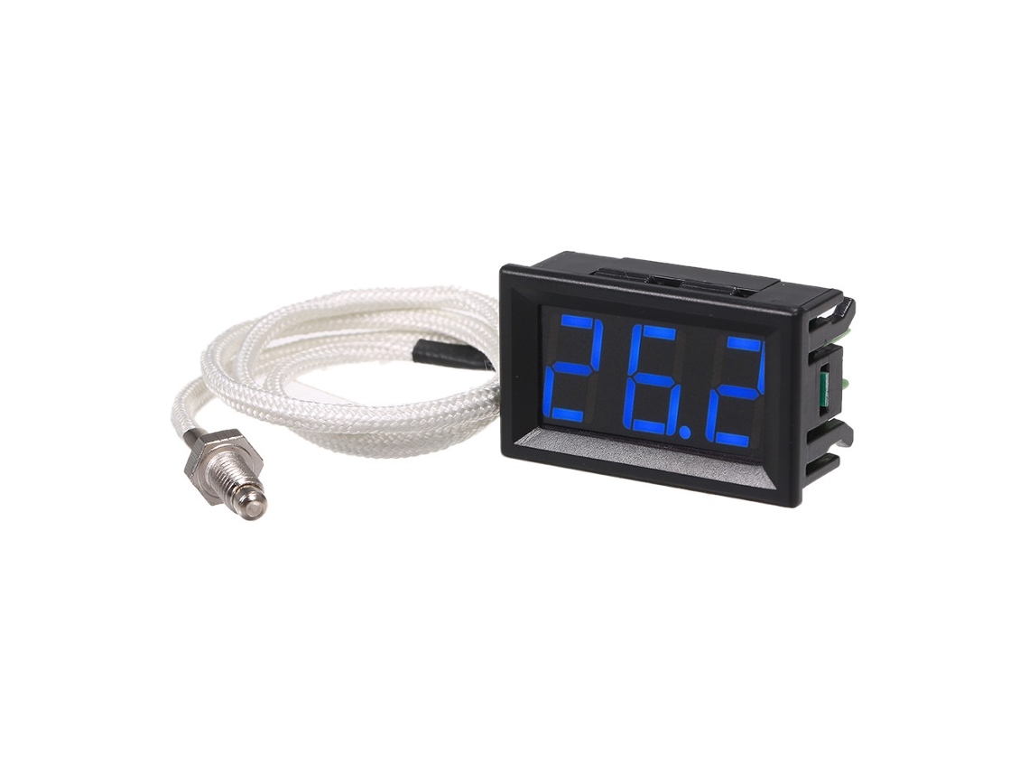 Xh-B310 Termômetro Digital Industrial Medidor de Temperatura de 12V Testador de Termopar Tipo K M6 -30 800 Termógrafo de Alta Precisão C Azul
