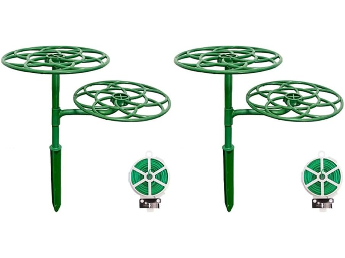 Conjunto De 2 Suportes Para Girassóis Com Dupla Camada, Ideais Para Trepadeiras E Enxertos. Gokoco