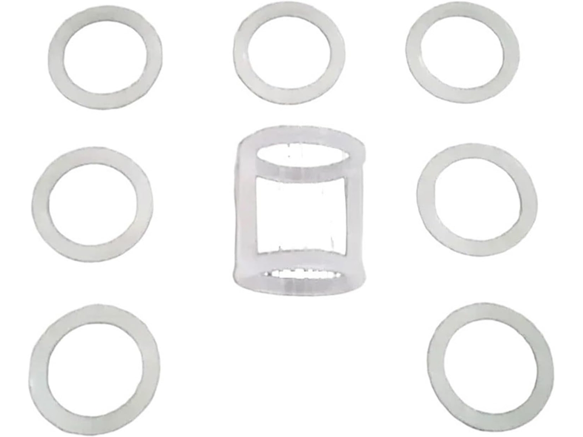 Kit De 8 Anéis Vedação Elásticos Silicone | Peças Reposição Universais Para Máquinas Sorvete Expresso, Manutenção Diária