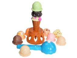 Mali 16pcs Brinquedo Educativo de Sorvete Torre para Crianças Simulação Alimento Cozinha Divertido Durável