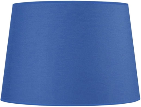 Abajur para Candeeiro TOSEL Tambour 25 (Azul - Tecido - 25x20x18 cm)