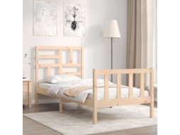 Cama Sem Colchão 100x200 Cm Madeira De Pinho Maciça