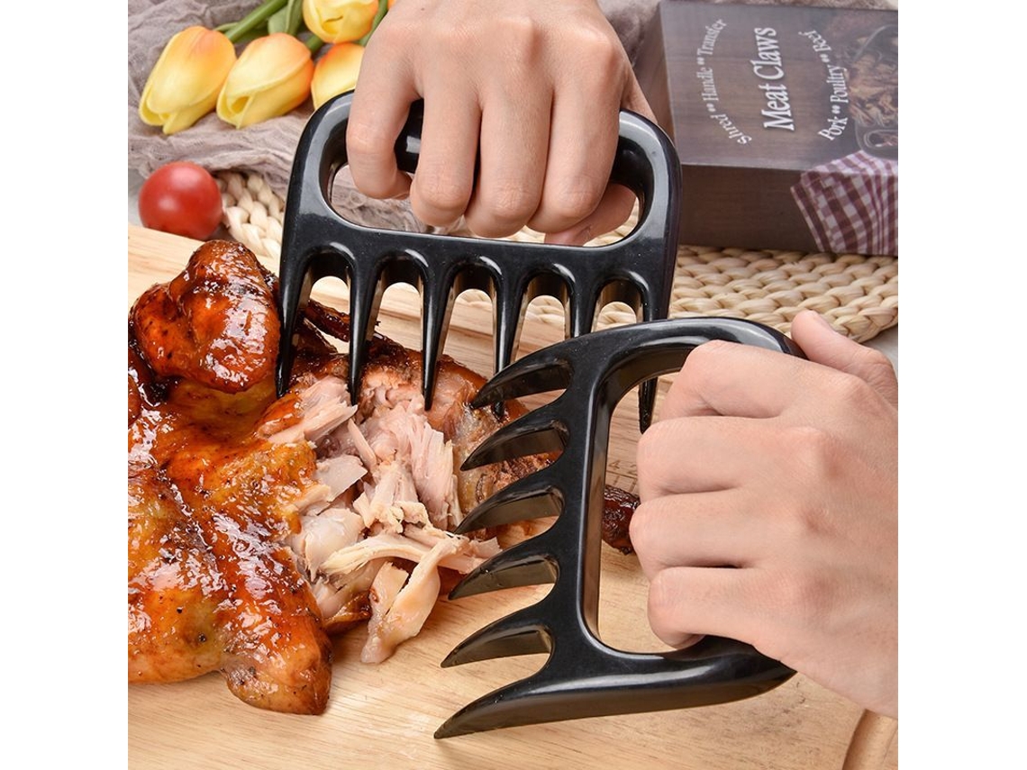 Rebe cortador de Carne Barbacoa, Presente Ideal para Amantes da Comida, Ferramenta de Churrasco, Garra de Urso para Desfiar Carne