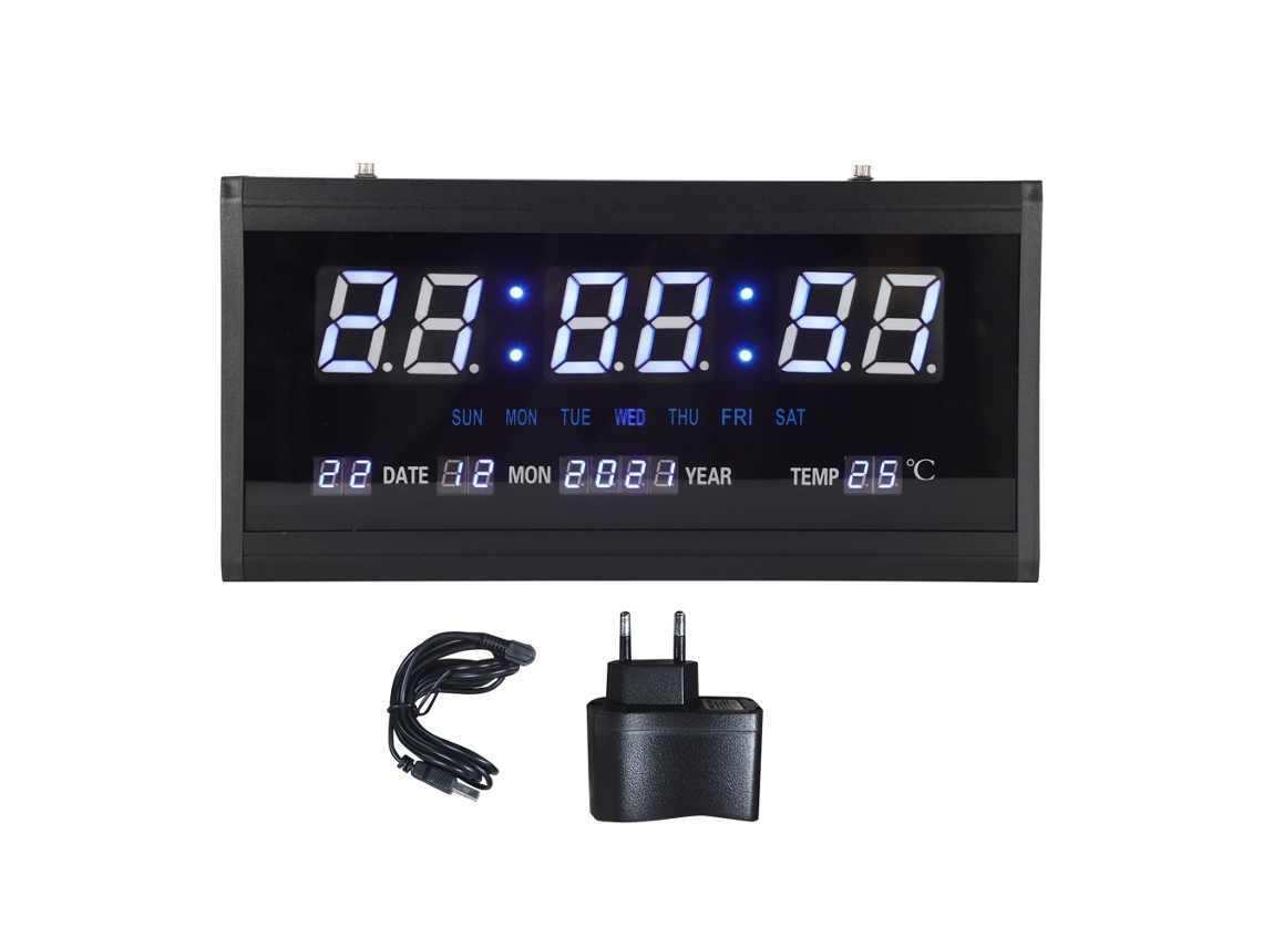 Relógio Digital 3 Polegadas 1,4 Polegadas, Led, Para Sala De Estar, Quarto, Escritório E Cafés, Alimentado A Pilha Tressino