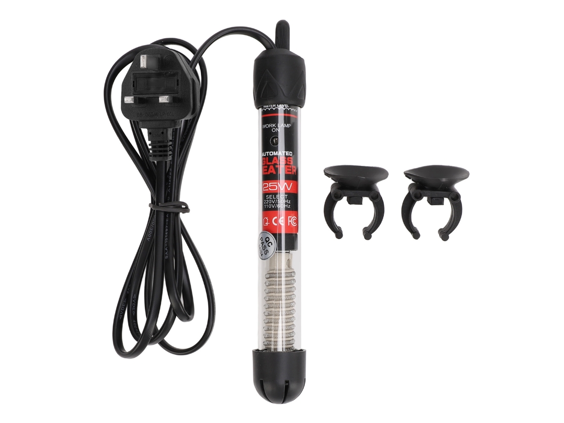 Mali barra de Aquecimento para Aquário Submersível com Termostato Automático de Vidro para Peixes de Água Doce e Salgada