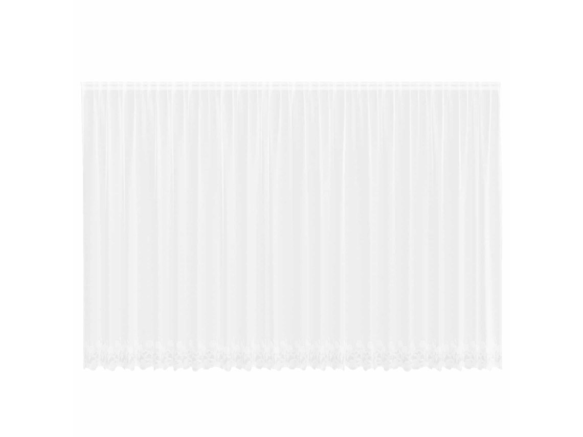 Maison Exclusive - Cortina De Renda Com Cortinas Branco 200 X 600 Cm Poliéster
