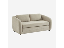 Sofá Cama Conversível Tecido Chenille, 2 Lugares, Cinza Claro Sweeek