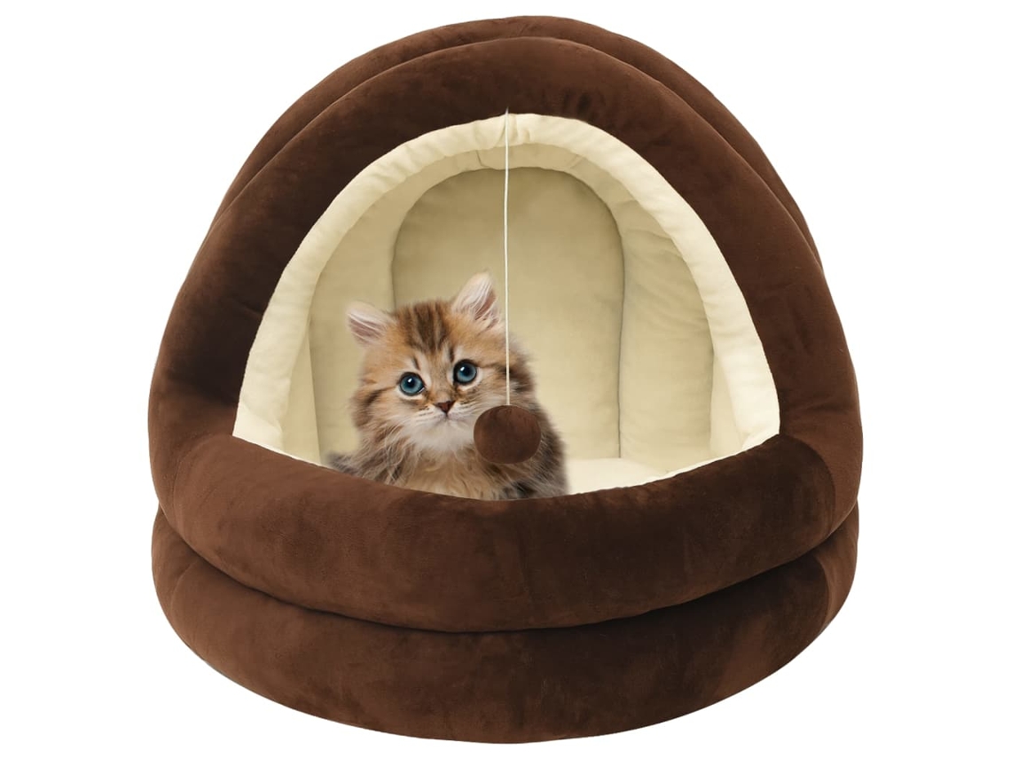 Vidaxl Cama 50x50x45 Cm Castanho E Creme