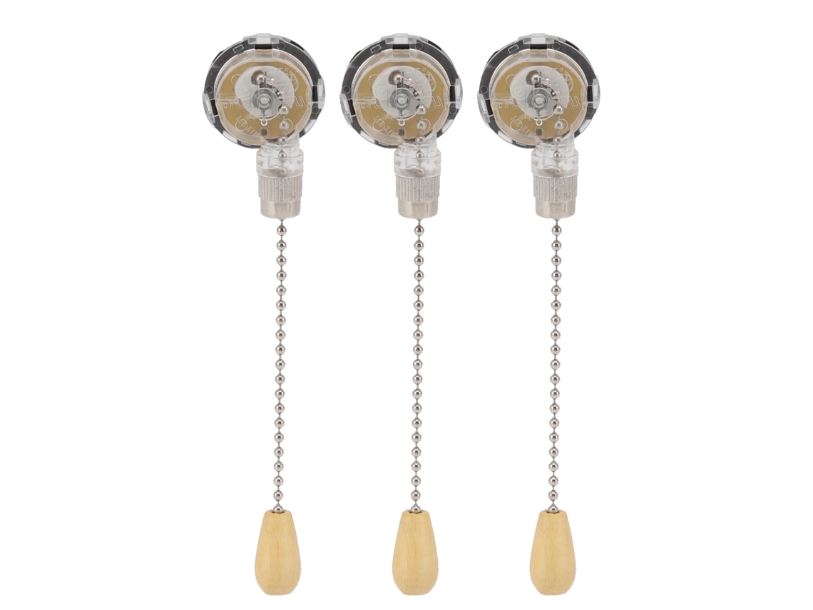 2026 3 Piezas Interruptor de Cadena de Teto para Ventilador e Luz Antioxidante Substituição 250v 125v