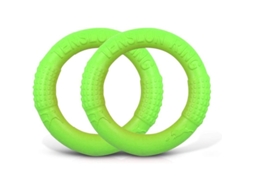 2026 juguete Frisbee Anéis Flutuantes Resistentes para Cães Médios e Pequenos Cor Verde 2 Peças