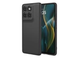Capa Protetora Tkdaddy Para Motorola Edge 60 Pro 5g Em Tpu Macio E À Prova De Choque, Preta
