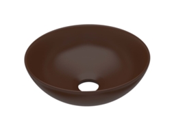 Bathroom Sink, Bathroom Sinks Vidaxl Marrom Cerâmica (n/a)