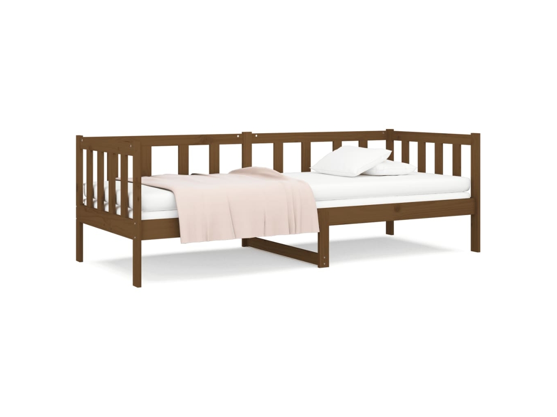 Sofá Cama MAISON EXCLUSIVE em Madeira de Pinho Maciça Castanho Mel (80x200 cm)