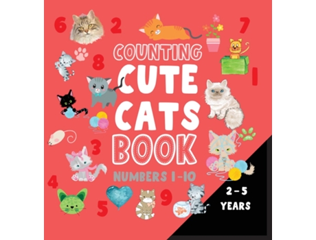 Livro Counting Cute Cats Book Numbers 1-10 De Dagna Banas (inglês)