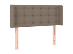 Cabeceira de Cama com Abas Tecido Cinzento Acastanhado MAISON EXCLUSIVE 83x16x78 cm