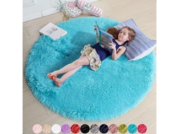 Tapete Redondo Bege Para Quarto, Tapete Circular Fofo 62,9 X 62,9 Para Quarto De Criança, Tapete Peludo Para Quarto De Adolescente, T Ehstmind
