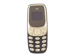 Mali celular Mini Mais Pequeno do Mundo com Bluetooth Dual Sim Desbloqueado Gsm 2 em 1 Preto Ouro