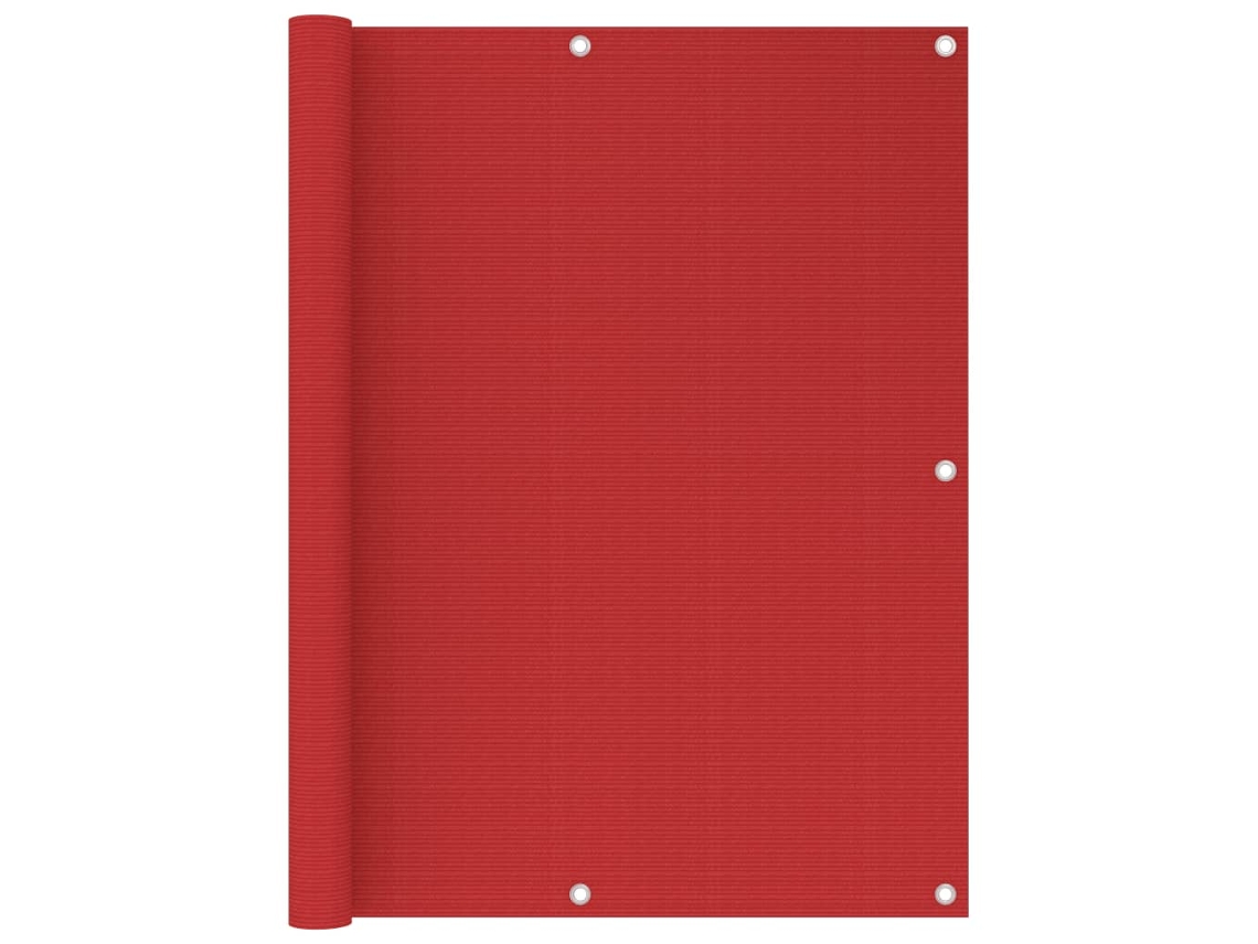 Vidaxl Tela De Varanda 120x300 Cm Pead Vermelho
