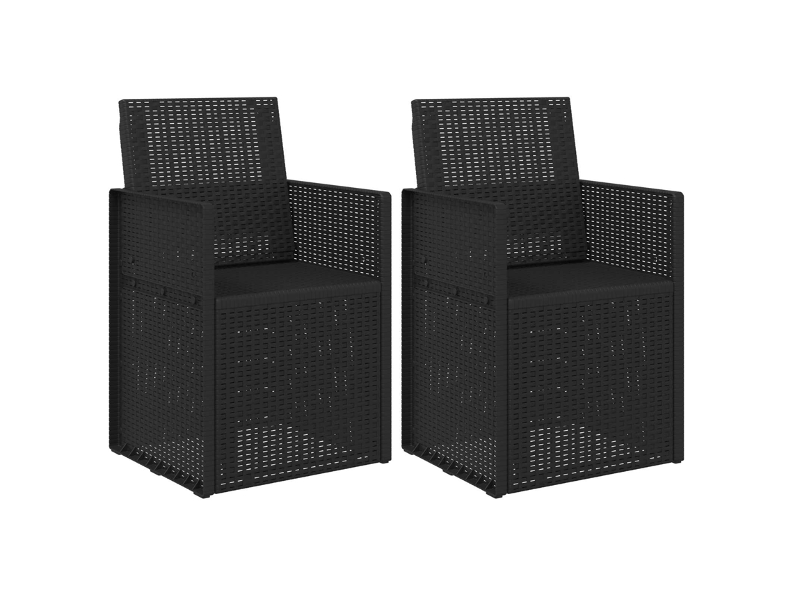 Maison Exclusive - Cadeiras De Jantar Para Jardim 2 Pcs Antracite Pp