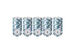 20pcs Conjunto De Fichas De Poker Com Números Grandes, Impressão Transparente, Discos Profissionais Para Jogos De Tabuleiro