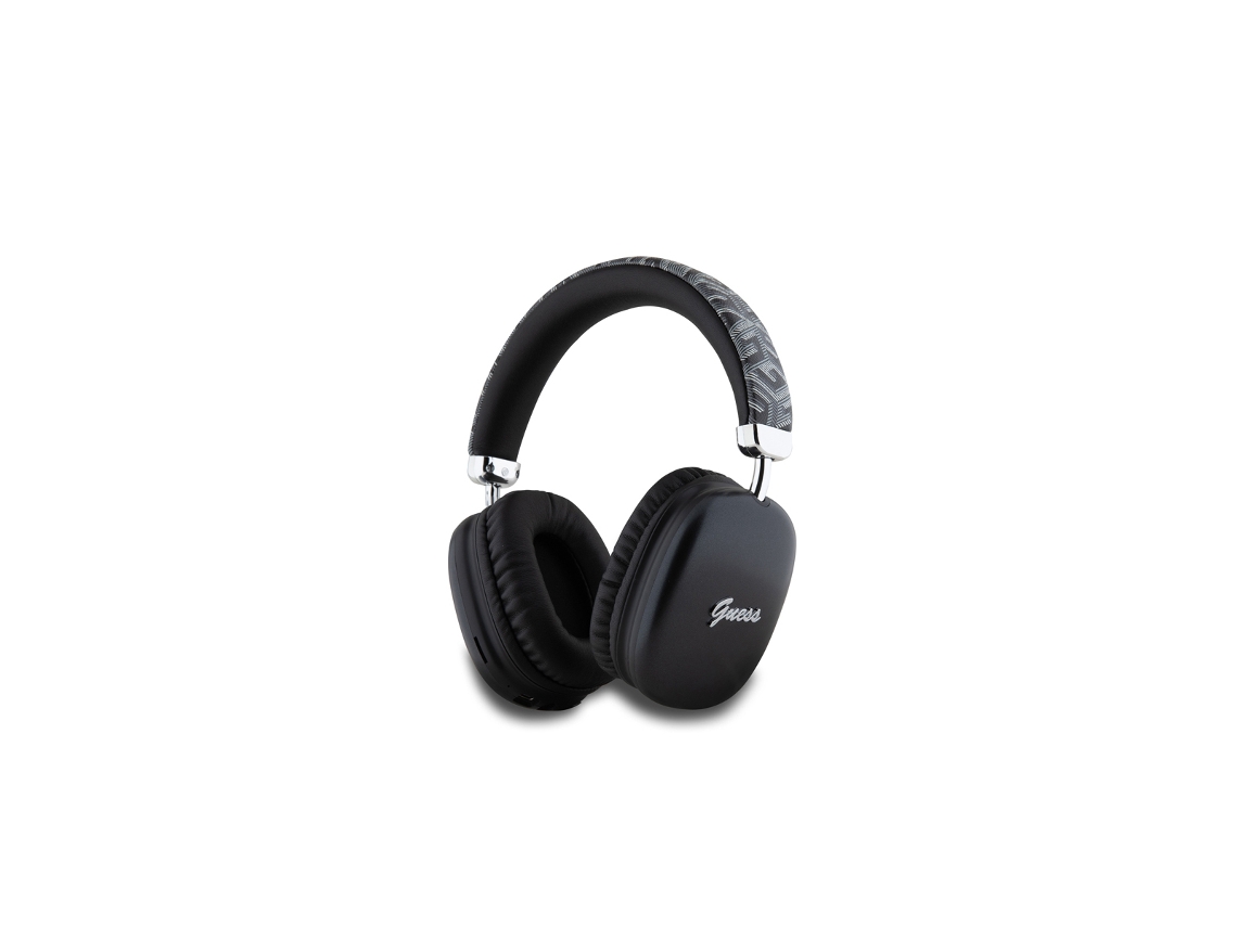 GUESS Auricular Áudio Bluetooth 5.3 Gcube Compatível com Siri Certificado Ipx4 Preto