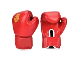 Luvas de boxe infantis em couro PU para treino e sparring (vermelhas) 2026