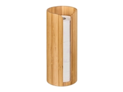 Armazenamento De Papel Higiênico De Bambu Para 3 Rolos